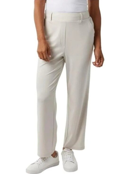 32 Degrees Pants - NWT 32 Degrees Cool Women's XXL Cream Lightweight Pants Straight Leg  G2219